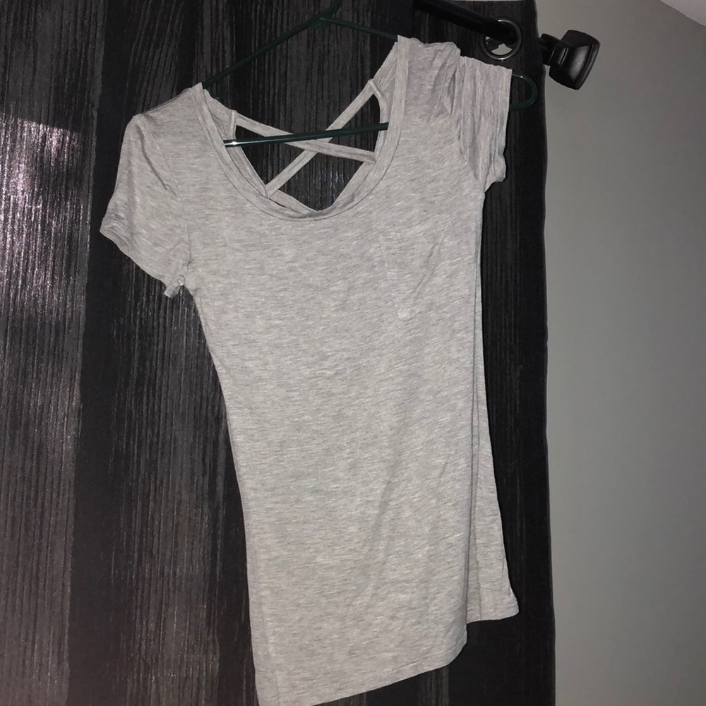 gray top, new with tags
